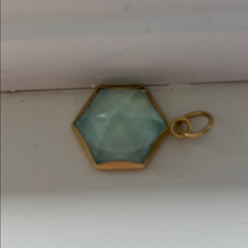 Maria Beaulieu Aquamarine Pendent, 18k gold - Picture 4 of 4